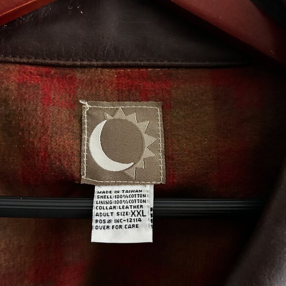 VINTAGE Marlboro Canvas Chore Work Field Barn Jacket w/Leather Collar - Picture 4 of 7